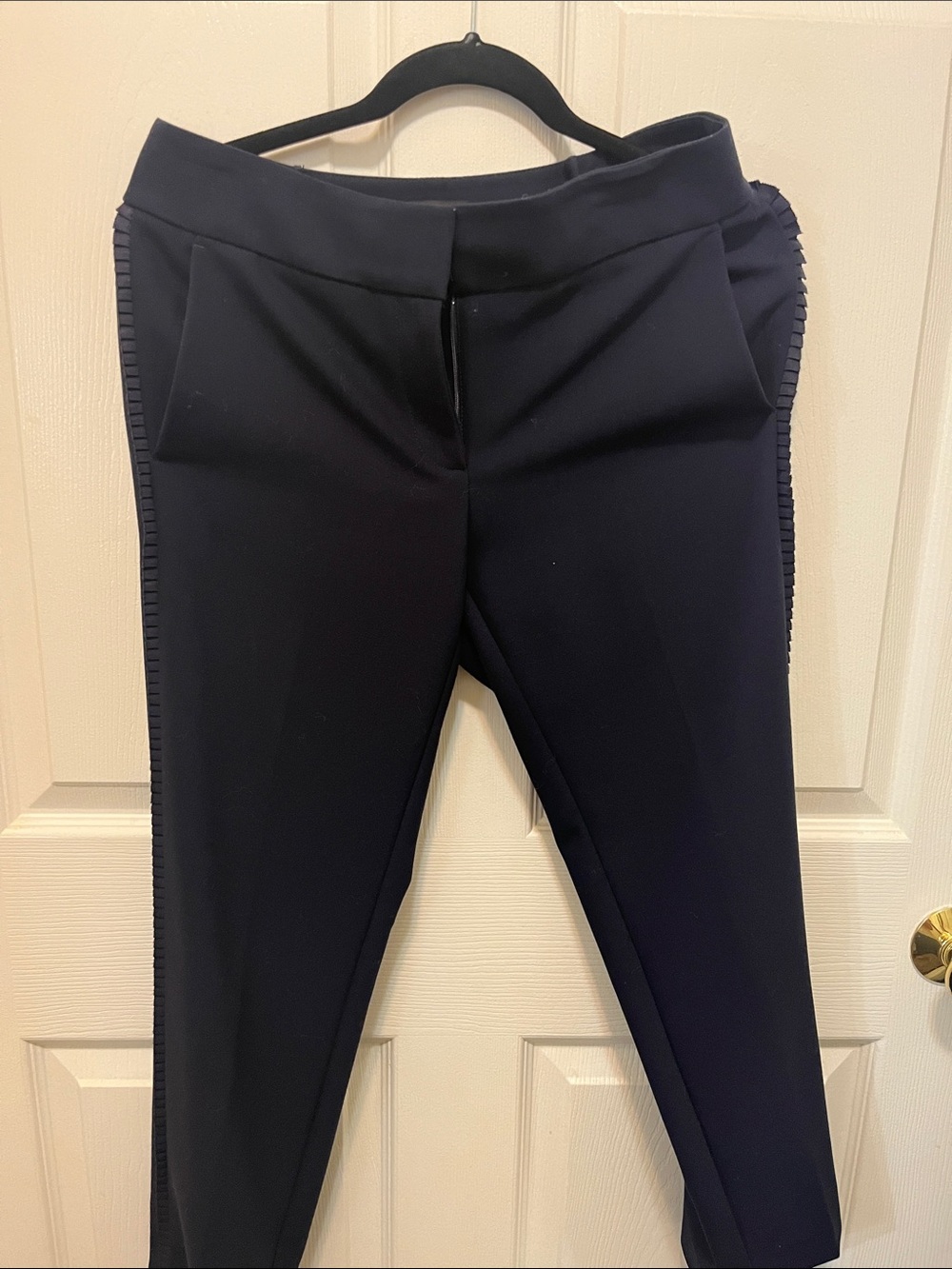 LOFT Navy Skinny Ponte Ankle Pants